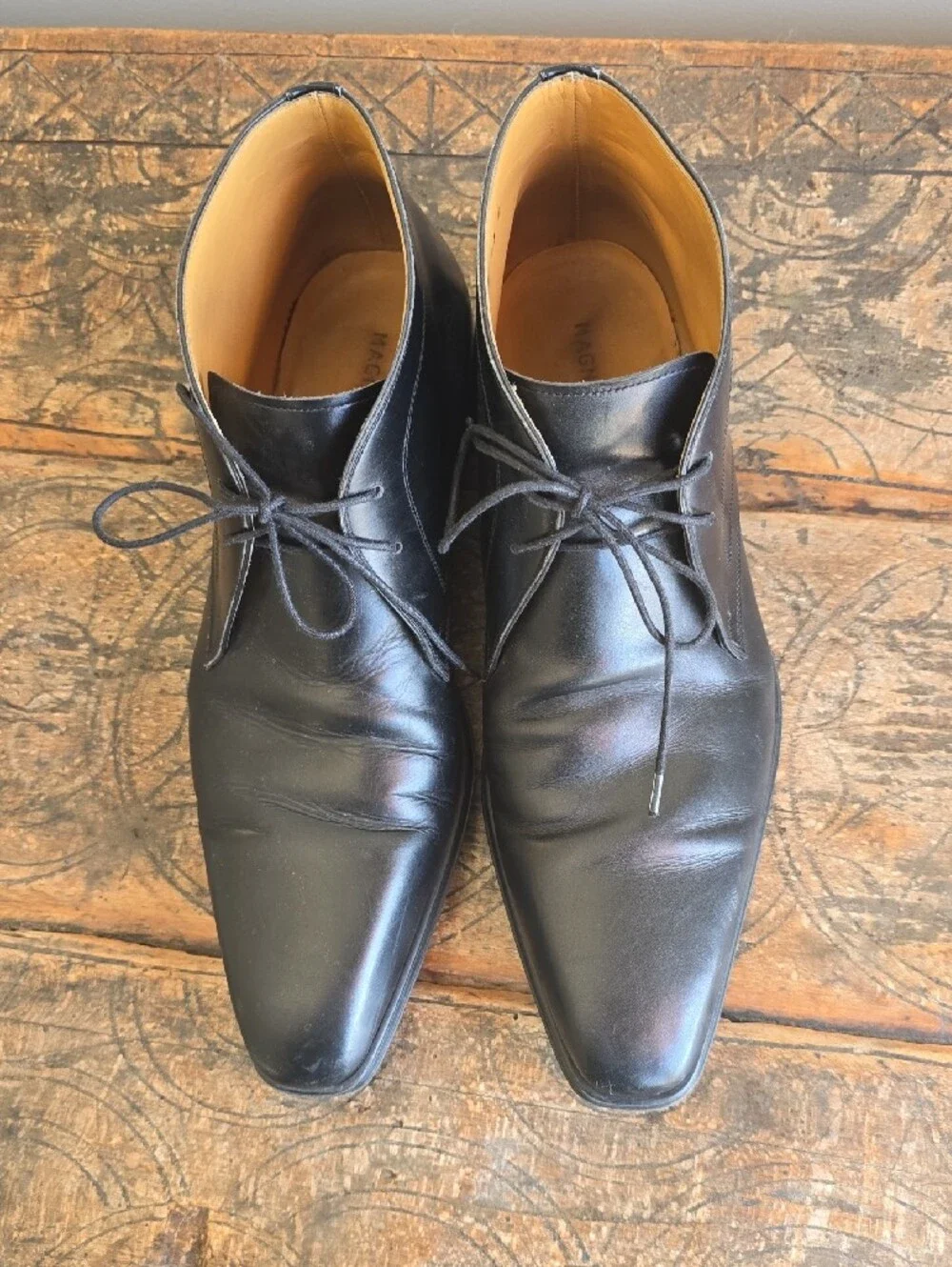 Magnanni Black Leather Boots